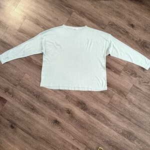 Mersea Light Aqua Blue Sweater One Size